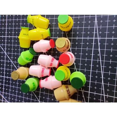 1pcs/lot resin solid Simulation colorful fruit drink bottle 21mm Cabochons Hair Bow Center Card Frame Making Craft DIY