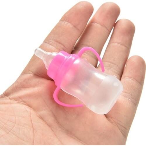 1Pcs Fashion New Arrival Rose And White Feeding Bottles For Dolls Kelly Dolls Accessories Kids Best Gifts