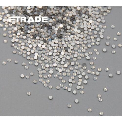 1440pc 1.9-2.0mm Top Quality SS6 White Opal Rhinestones 3D Nail Art Decoration Flatback Rhinestone Glass DIY Bead Jewelry