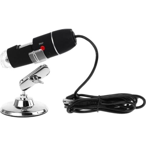 1600X 8 LED Digital USB Microscope Microscopio Magnifier Electronic Stereo USB OTG Endoscope with Stand