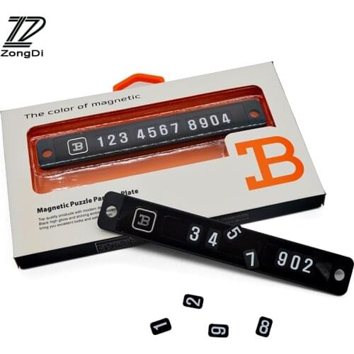 ZD 1X Car temporary parking card Magnetic Parking Card For Mazda 3 6 cx-5 Lada granta vesta VW polo Audi a4 b6 a6 c5 Accessories