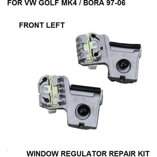 FREE SHIPPING FOR VW GOLF MK4 / BORA WINDOW REGULATOR REPAIR KIT CLIPS 1997-2006 FRONT LEFT NEW