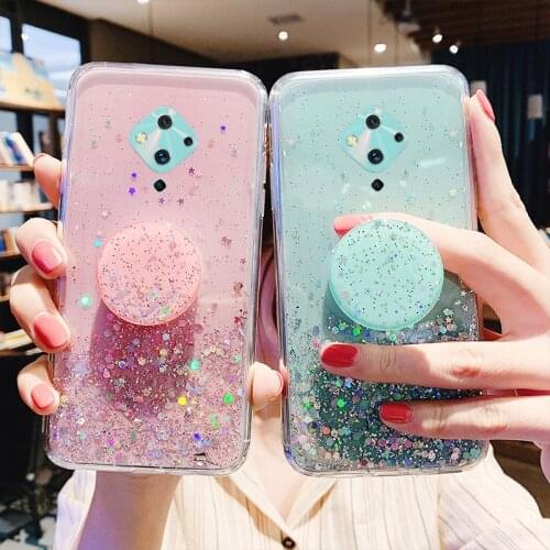 Glitter Sparkling Case For VIVO X30 IQOO NEO S1Pro S5 Z5X NEX 3 Cover For VIVO V15 Pro V9 V7 V5 Plus Y19 Y17 Y7s Silicone Case