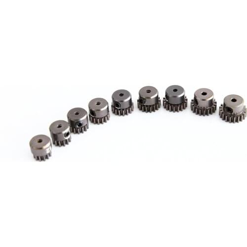 CNC Aluminum 12T 13T 14T 15T 16T 17T 18T 19T 20T Teeth Engine Pinion Gear for Motor Gears (9pcs/set)