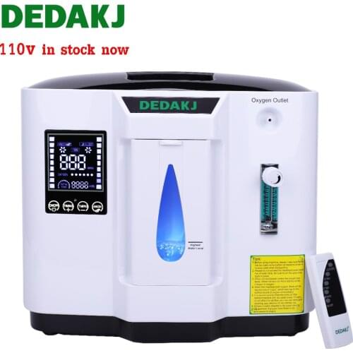 DEDAKJ DE-1A 1L-7L Oxygen Generator CE English Verion Oxygen Making Machine 110v/220v Oxygenation Machine Air Purifier