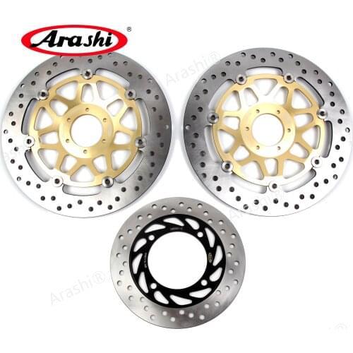 Arashi 1 Set For HONDA CB 400 VTEC 1999 - 2015 Front Brake Disk Rear Brake Disc Rotor 2000 2001 2002 2003 2004 2005 2006 2007