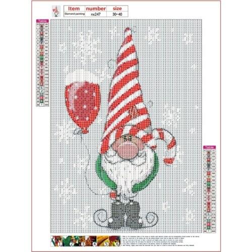 Gnome Tomte Elf DIY 5D Full Drill Diamond Painting Embroidery Cross Stitch Kits