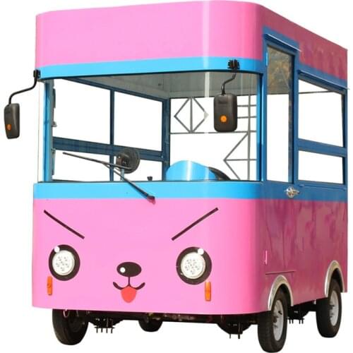 Hot Selling Food Truck Mobile Kitchen Snack Cart Coffee Kiosk Street Bubble Tea Hot Dog Ice Cream Fast Food Cart For Sale