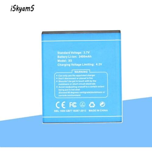 ISkyamS 1x 2400mAh High Quality Replacement Battery for Doogee X5 X5 Pro Batterie Batterij Bateria