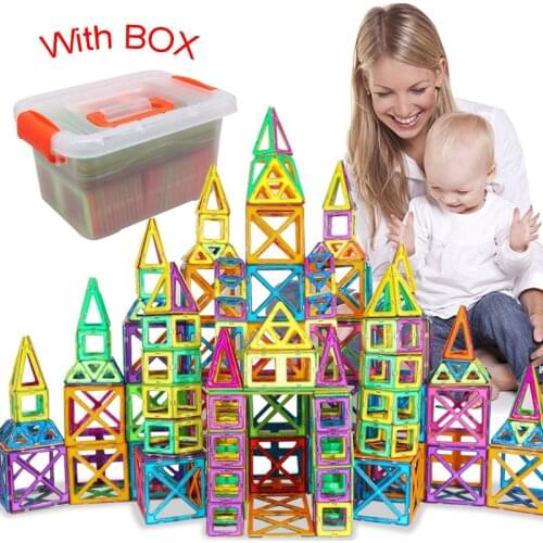 BIG Size Magnetic Blocks Magnetic Designer Building Constructor Toys Magnet Educational Toys For Children Kids Gift