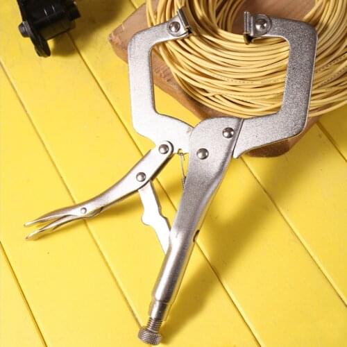 Multifunctional C-Type Vigorous Forceps Round Mouth Round Mouth Shaped Clamp Pliers Flat Mouth Flat Head Fast Clamp Fixed Clamp