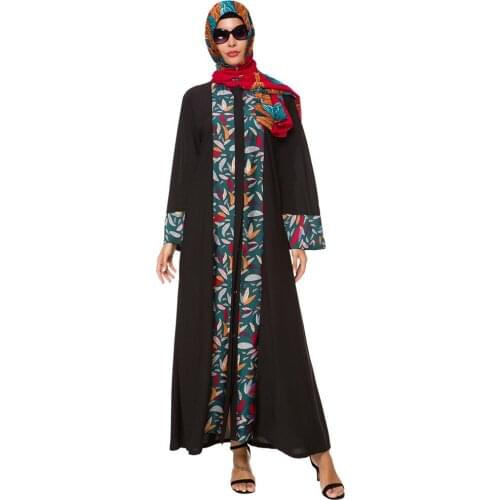 Muslim Kimono Cardigan Women Open Abayas Black Hijab Dress Dubai Turkish Kaftan Robe Plus Size Moroccan Wholesale Dropshipping
