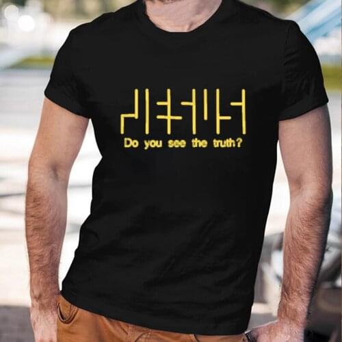 Do You See The Truth Christian Cross Jesus Mens Cotton T Shirt Fashion Summer Casual Short Sleeve Tops O Neck Black White Tee