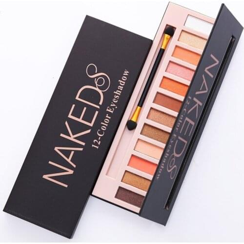 Cosmetic Makeup Glitter Shimmer Matte Eye Shadow Palette Make Up 12 Colors Eyeshadow Palette Nudes Matte Women gift