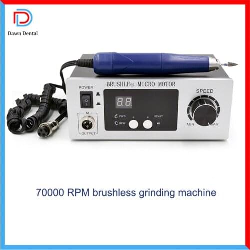 70000 rpm No carbon brush Brushless polisher Dental Micromotor Polishing Unit with lab handpiece