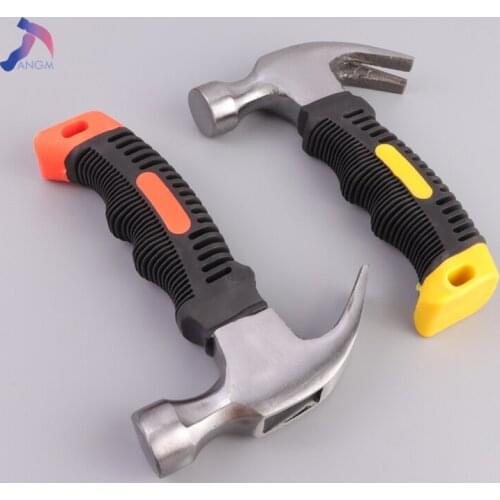 Portable Mini Shockproof Claw Hammer Car Multi-Function Hammer Escape Hammer Anti-Skid Plastic Claw Hammer Household