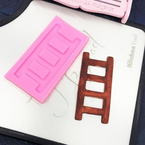 Size ladder silica gel mold chocolate turn sugar cake decoration baking tools diy drop glue aromatic gypsum mold clay mold