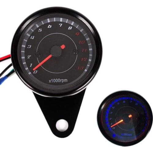DC 12V Motorcycle Tachometer Modified LED Digital Display Electronic Motorbike Gauge Motorbike Accessorieiess