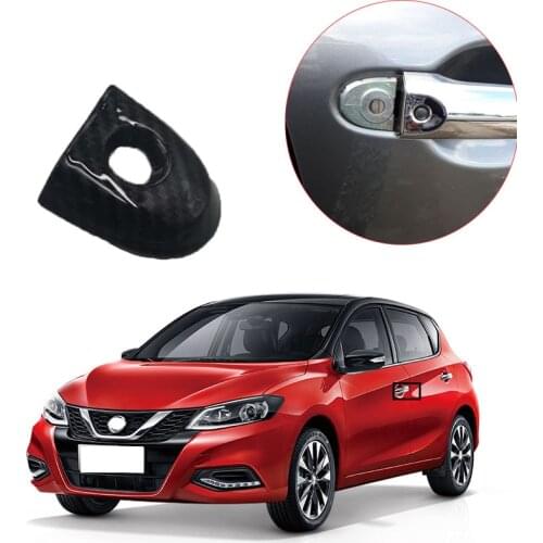 Carbon 806441KK0D Car Replacement Door Lock Cover For-Nissan Juke & Micra Drivers Door Lock Cover with Key Hole Car Accessories