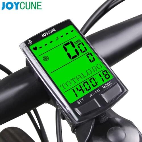 XINTOWN Waterproof Speedometer Bicycle Stopwatch with Wireless Bicycle Speedometer LCD Display Odometer with Heart Rate Sensor
