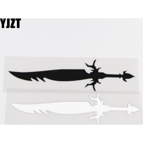YJZT 4.5CM×17.2CM Sword Creative Fashion Personalized Car Sticker Decorative Vinyl Decal Pattern 1C-0011
