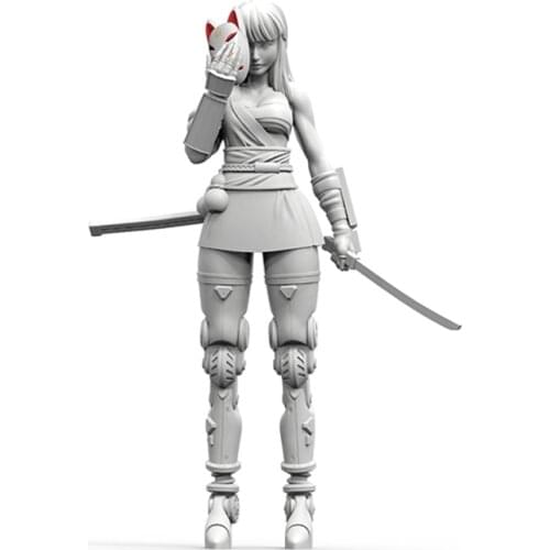 1/35 Fatima, Japanese Mechanical Warrior, Resin Model figure, GK, Unassembled and unpainted kit