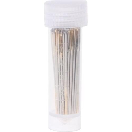 100pcs Large Eye Embroidery Fabric Cross Stitch Needles Sewing Craft 24# For 9CT