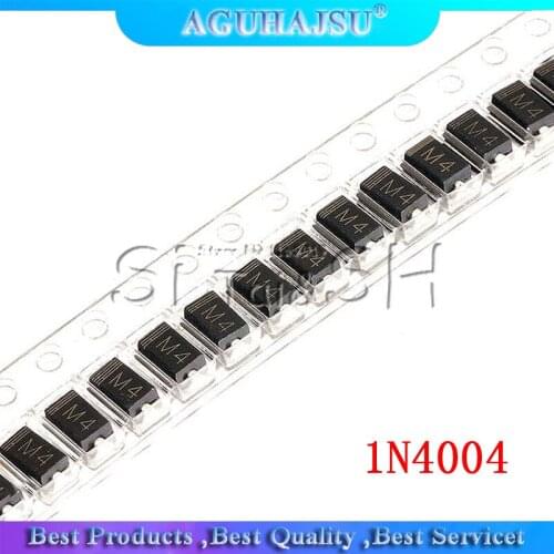 100 PCS DIODE M4 1N4004 SMA 1A 400 V IN4004 Rectifier Diode