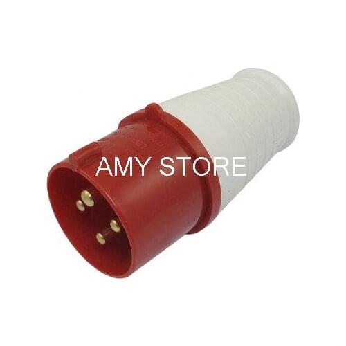 32A AC 380-415V Red White Splash Proof IP44 3P + E IEC309-2 Industrial Plug