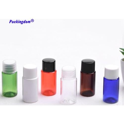 50pcs Travel Bottle Small Sample Container Coke Cap Cosmetic Packaging Plastic with Inner Plug Lotion Bottles Emulsion Tube 10ml