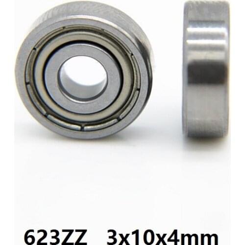 500pcs/lot 623ZZ 623-ZZ 623 ZZ 2Z 3*10*4mm Deep Groove Ball bearing Miniature Mini Ball Bearings 3x10x4mm 623Z
