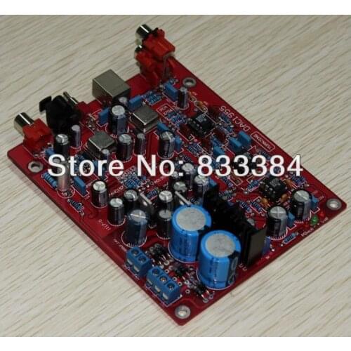 AD1955 WM8805 PCM2706 AD827 Fiber Coaxial USB DAC assembled board amplifier Free shipping