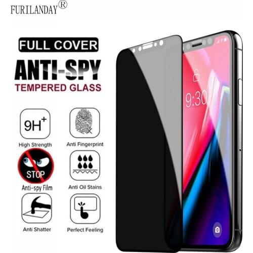 Private Screen Protector For iPhone 12 mini 11 Pro Max XS MAX XR Anti-spy Tempered Glass For iPhone 6s 6 7 8 Plus Privacy Glass