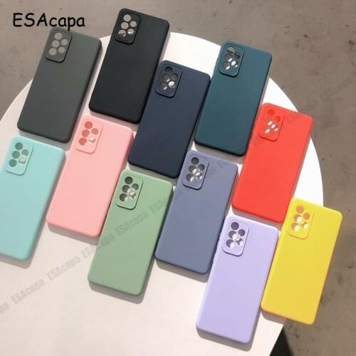 Candy Colors TPU Phone Case For Samsung A72 5G S21 Plus F62 Protection Camera Lens Shockproof Case For Samsung M62 A32 4G A72 5G