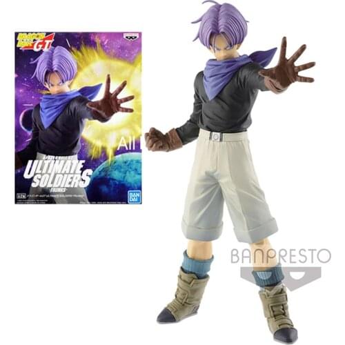 19Cm Bandai Dragon Ball Trunks Garage Kit Pvc Assembly Model Western Animiation Action Figure Kids Toys