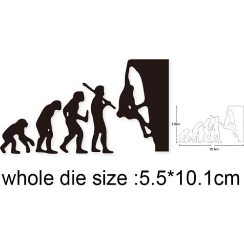 Evolution climbing Mountain Metal Cutting Dies Stencils Diy Scrapbooking dies Card Making Embossing Dies Cut Craft Dies New 2020