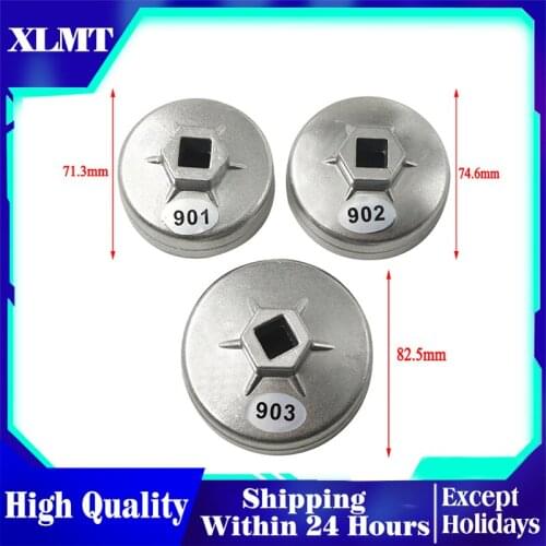 Wrench Auto Tool 1/2 Square Drive 65mm 67mm 74mm End Cap Oil Filter Wrench Auto Hand Tools Remover Tool 901 902 903 Socket hand