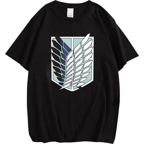 CLOOCL Anime Attack Cotton T-Shirt Printed Harajuku Men Shirt Unisex Cool Streetwear Tee Casual Short Sleeve Shirt Drop Shipping