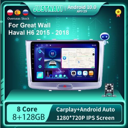 Android 10.0 Car Radio For Great Wall Haval H6 2016 2017 2018 GPS Multimedia Stereo Auto Player Carplay Stereo OBD Bluetooth 6G