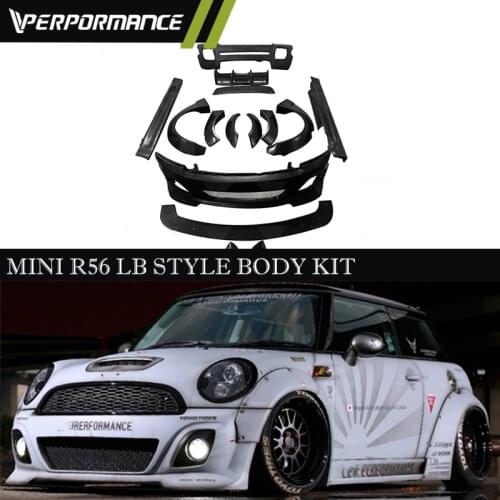 For MINI cooper R56 body kit update to LB walk Style FRP material 2007~2015 year