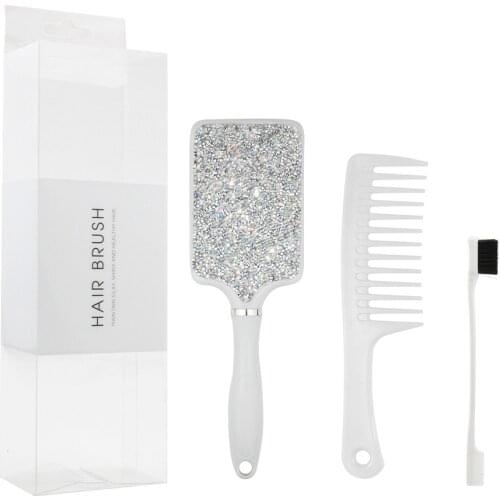 3pcs Detangling Hair Comb Set Air Cushion Hairbrush for Curly Hair Barber Accessories Hair Care Styling Tools