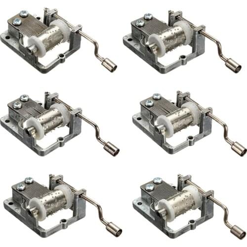 Mini Music Box cranked inner rotational Movement