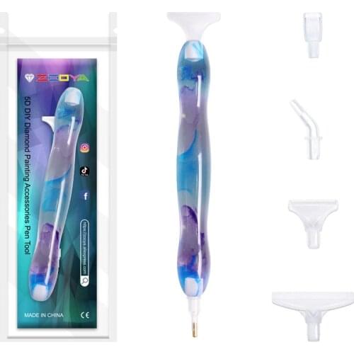 ZOOYA Diamond Painting Point Drill Pen Diamond Embroidery Tools Diamond Painting Resin Pen Diamond Painting Accessories