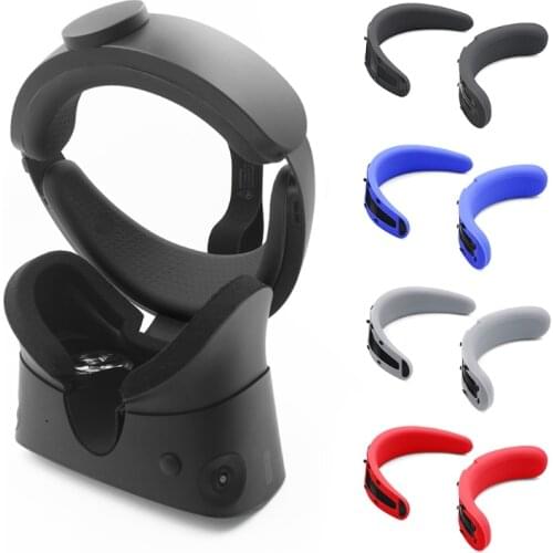 VR Sweatproof Front Foam Rear Foam Silicone Cover Set for Oculus Rift S Waterproof Anti-Dirty Replacement Pads
