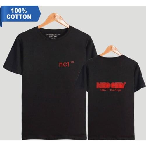 Nct 127 Fashion Printing T-shirt Short Sleeve Pure Cotton Unisex T-shirt Summer Funny T-shirt, Round Neck Informal T-shirt