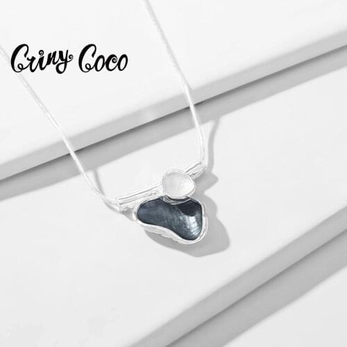 Cring Coco Friendship Jewelry Womens Rose Gold Color Pendant Necklace for Women and Girls Boho Collar Chokers Choker Necklaces