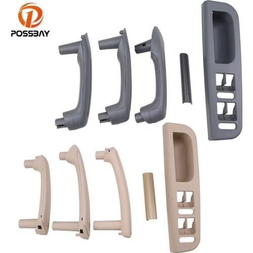 POSSBAY Car Door Window Switch Control Panel Bezel + Door Pull Handle for VW Golf IV 4 GTI/R32/Variant Car Replacement