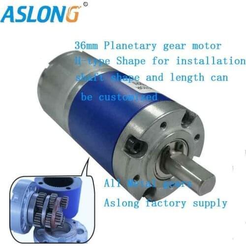 Planetary metal reducer with 24v dc brushless motor low noise long life VSP Speed govering cw/ccw FG Signal feedback PG36-3626