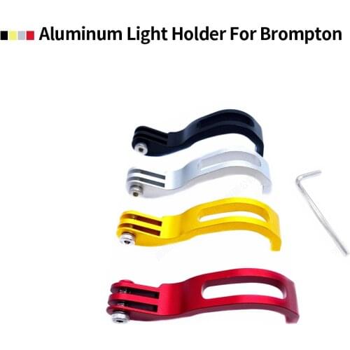 Ultralight Bicycle Front Light Holder Folding Road Bike CNC Light Mount Bicyle Accessories For Brompton