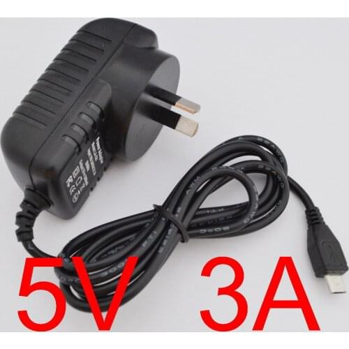 1PCS AC 100V-240V High quality DC 5V 3A 3000mA Micro USB Charger for Tablet PC Power Adapter Supply AU plug 3000mA